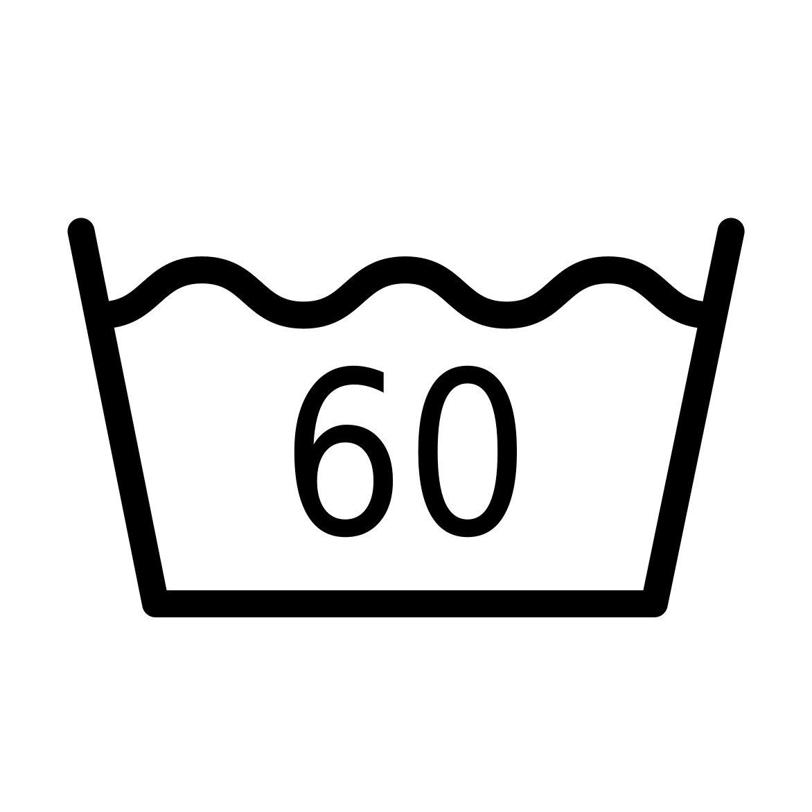 bei 60° waschen Icon