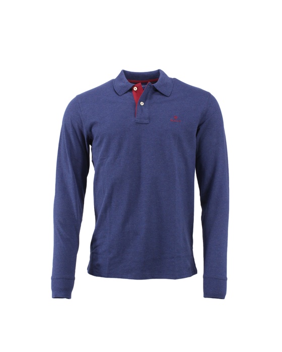 Langarm Poloshirt aus Piqué