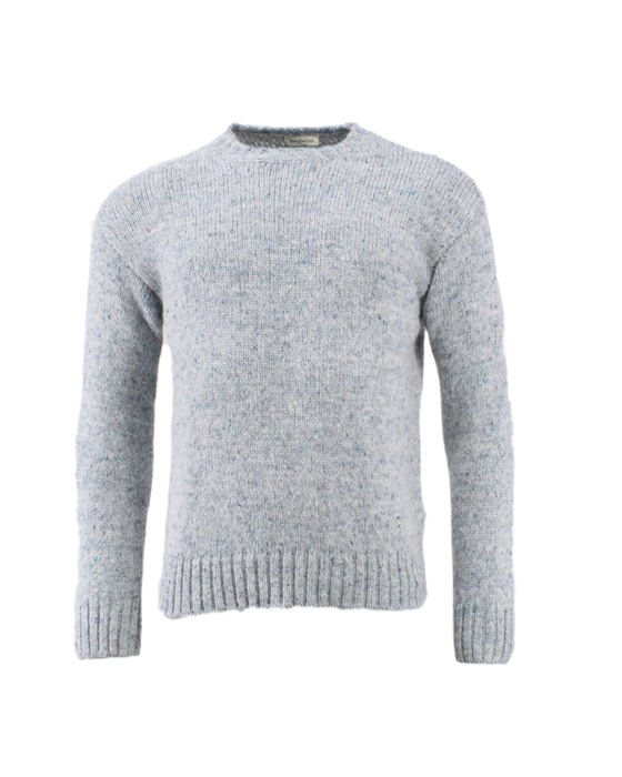 Rundhals-Pullover Alpaca tweed