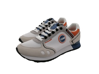 Sneaker WHITE/STEEL BLUE/ORANGE